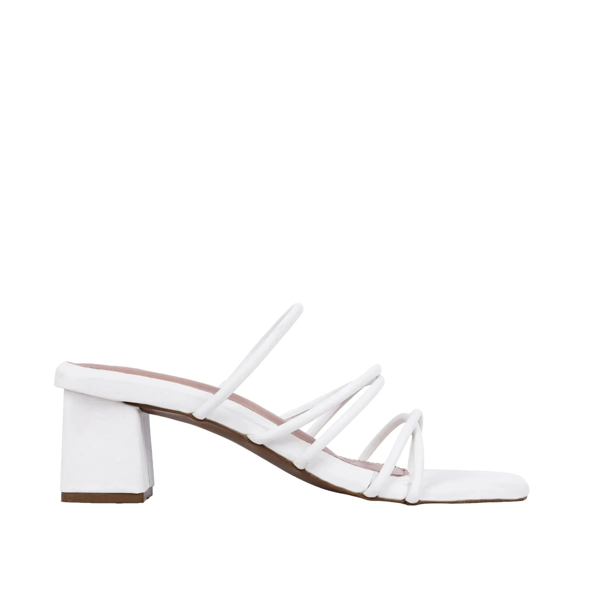 Gabbana Resort Block White Heels