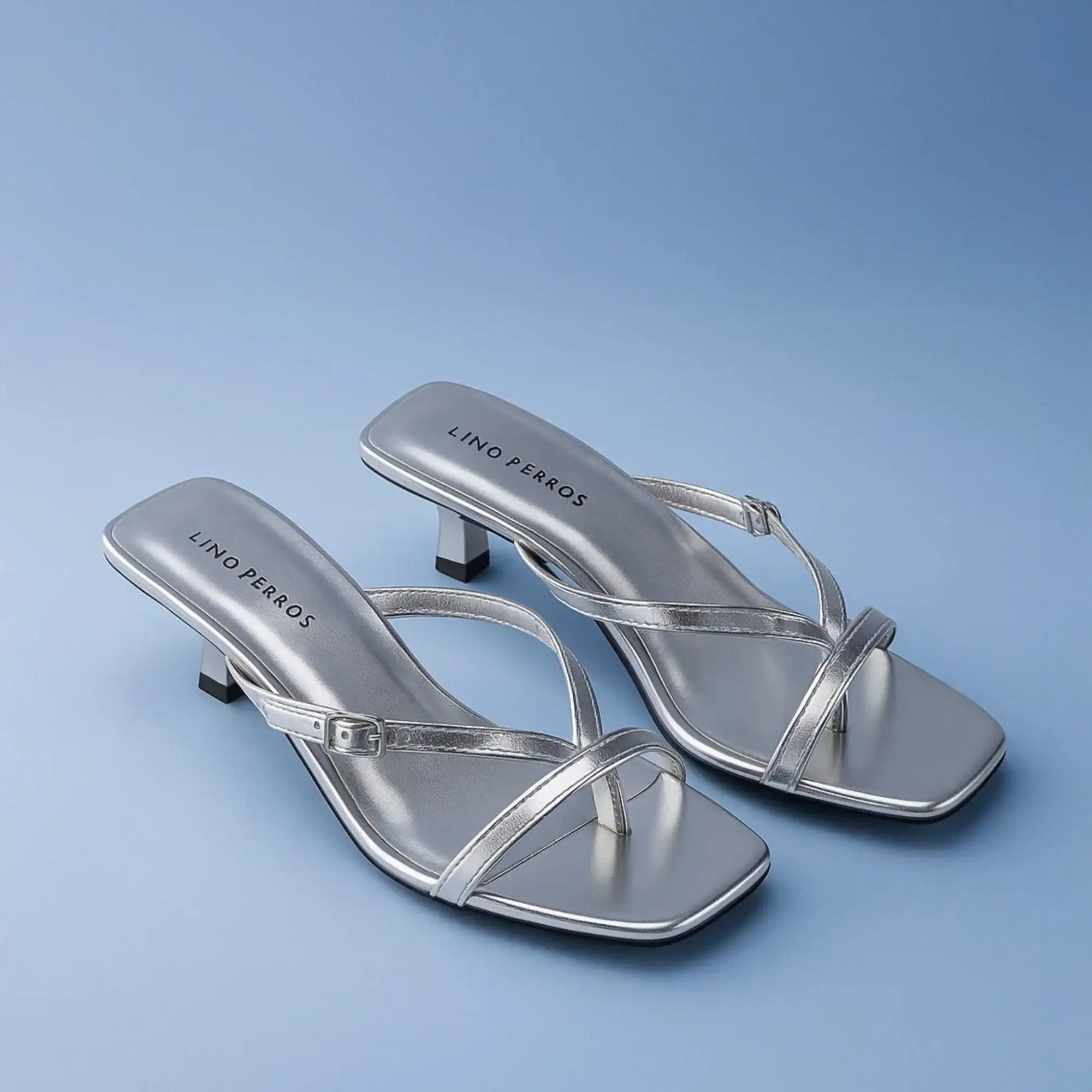 Buy Victoria Truffle Silver Heels | Lino Perros