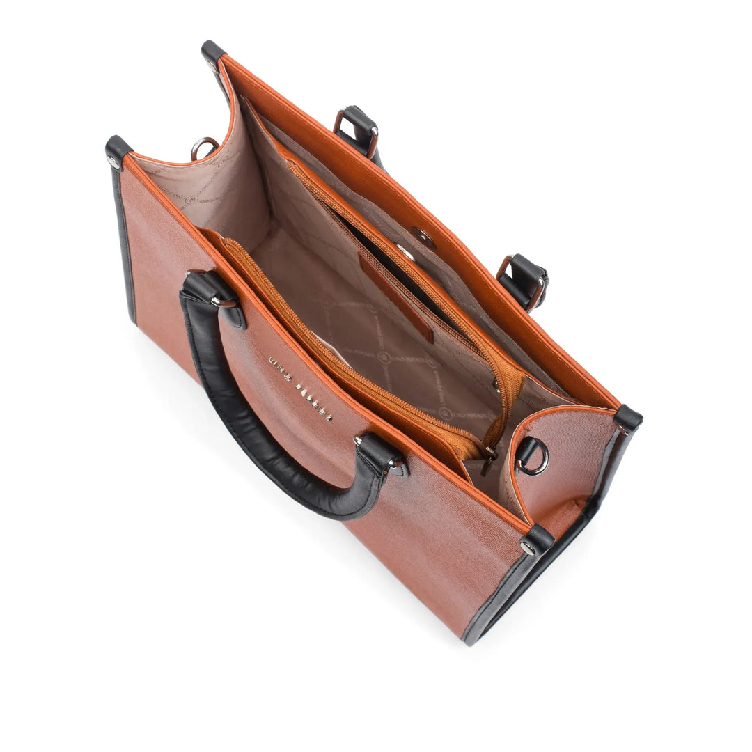 Monroe Versatile Solid Tan Tote Bag