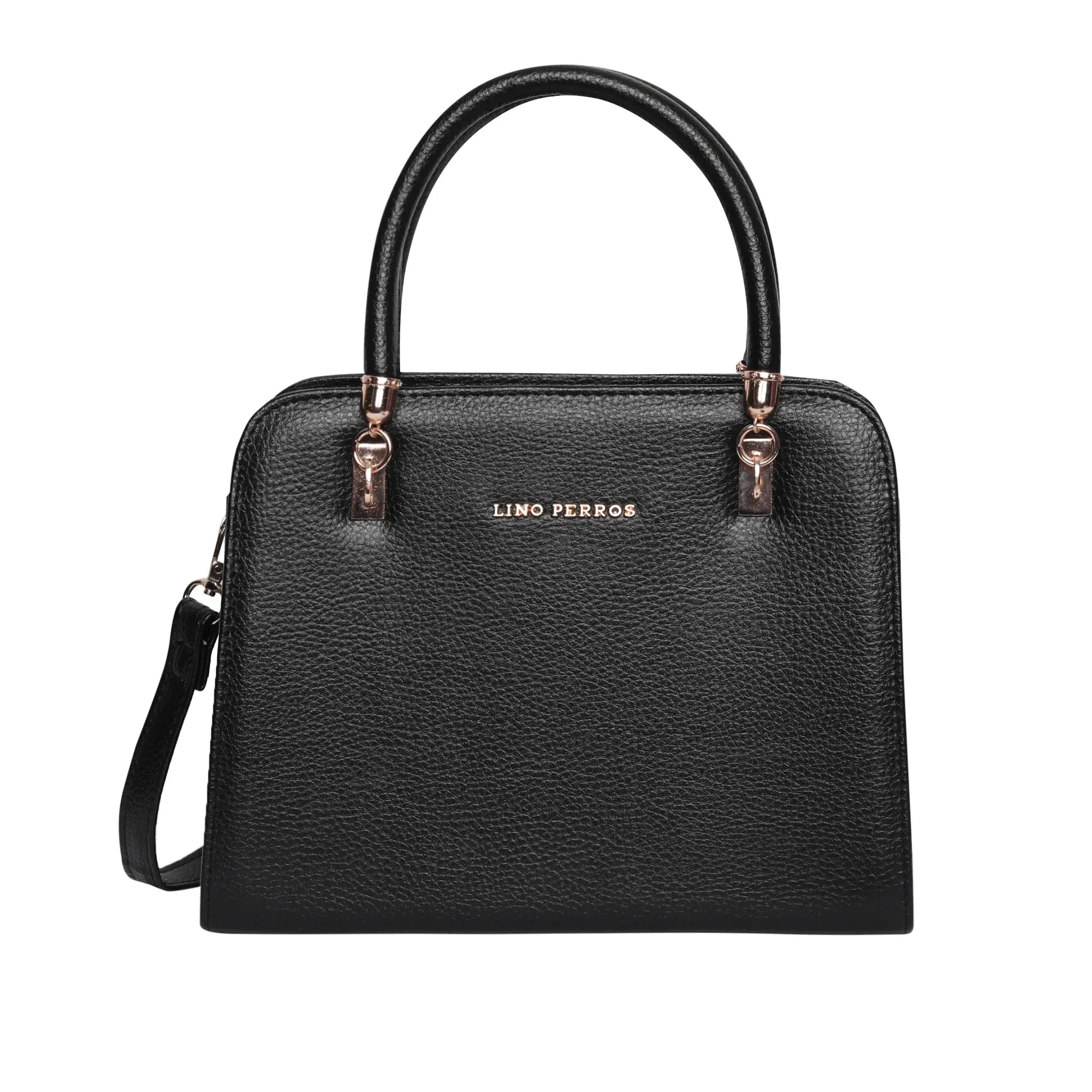 Avril Crush Black Satchel Bag