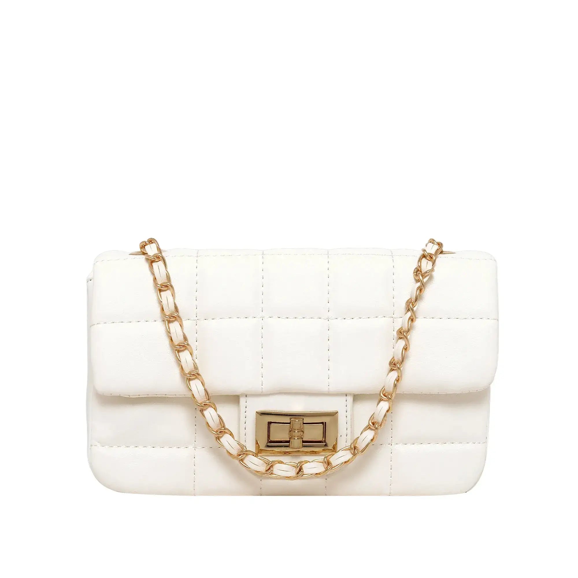 Buy Maddie Cube Mini White Shoulder Bag | Lino Perros