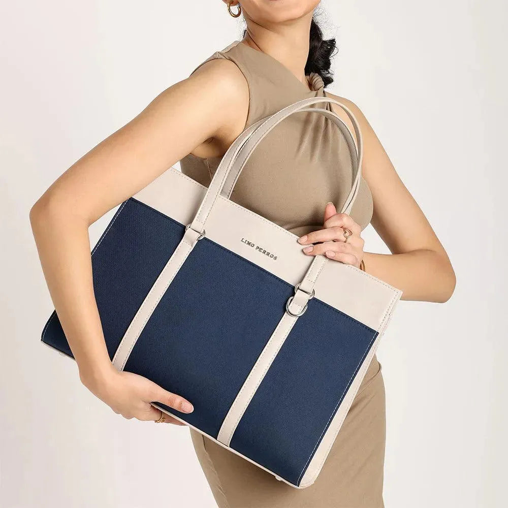 Buy Monroe Accented Durable Teal Tote Bag Lino Perros