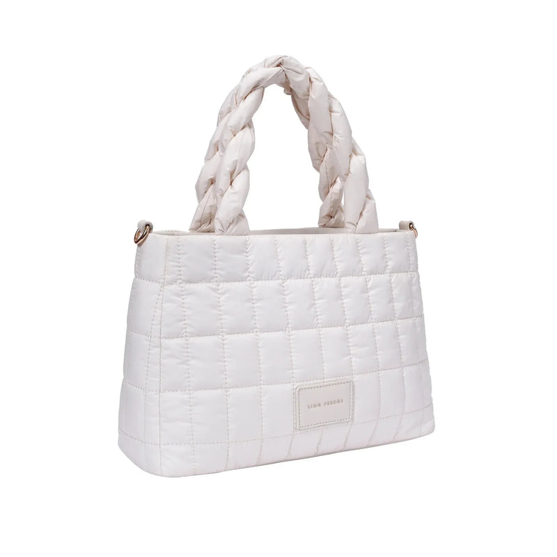 Maddie Playful White Shoulder Bag