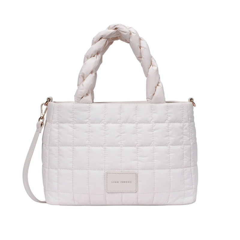 Maddie Playful White Shoulder Bag