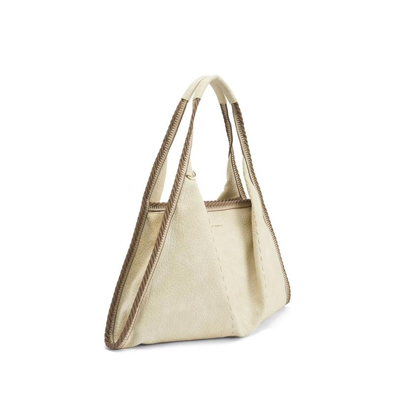 Avril Stylized Beige Hobo Tote