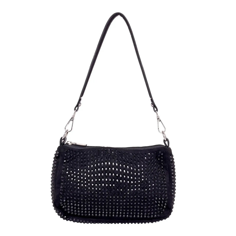 Texas Midnight Silver Shoulder Bag