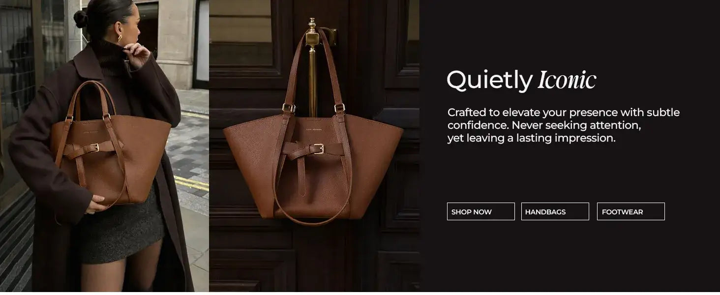 Ella Poise Brown Tote Bag