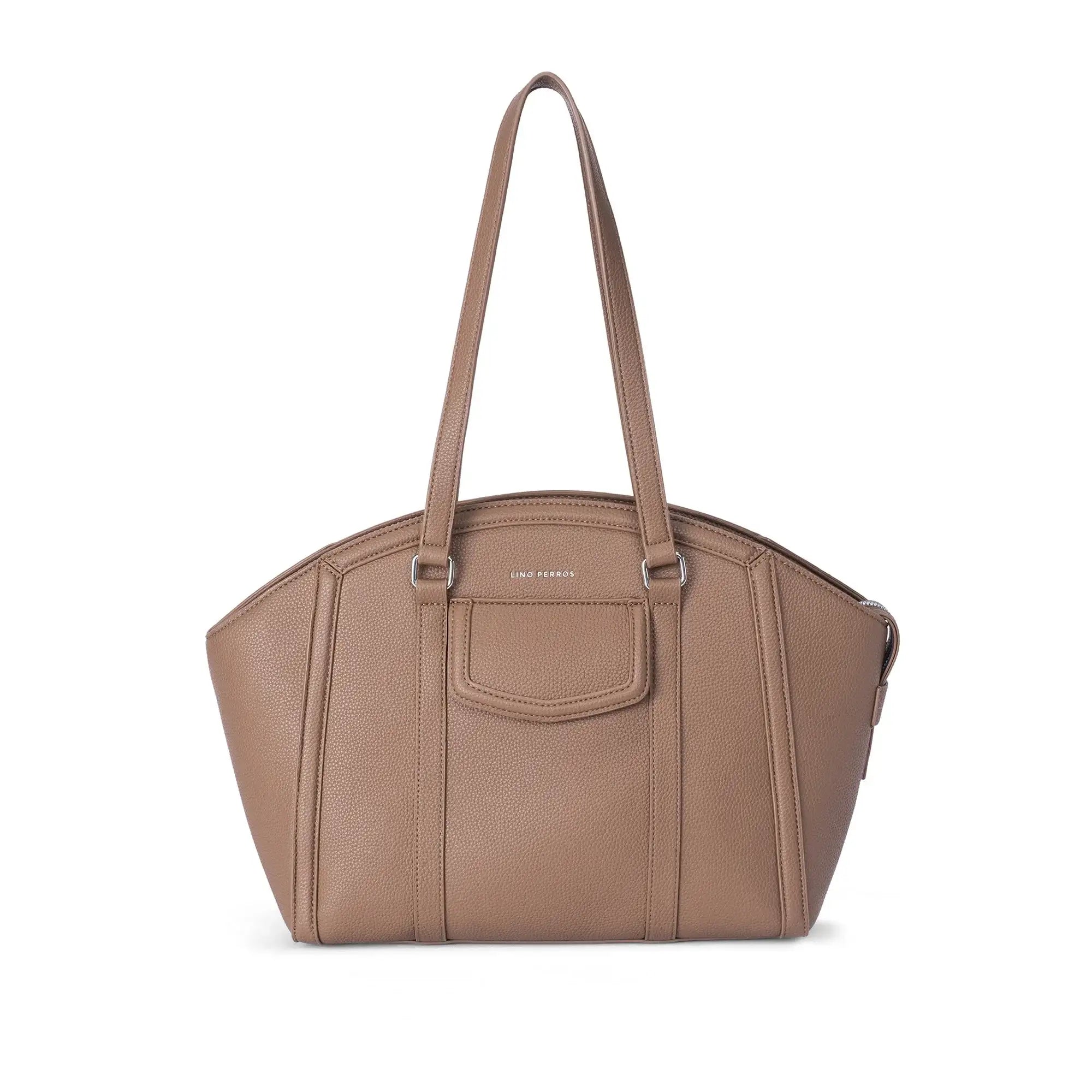 Ella Mocha Brown Tote Bag - Lino Perros