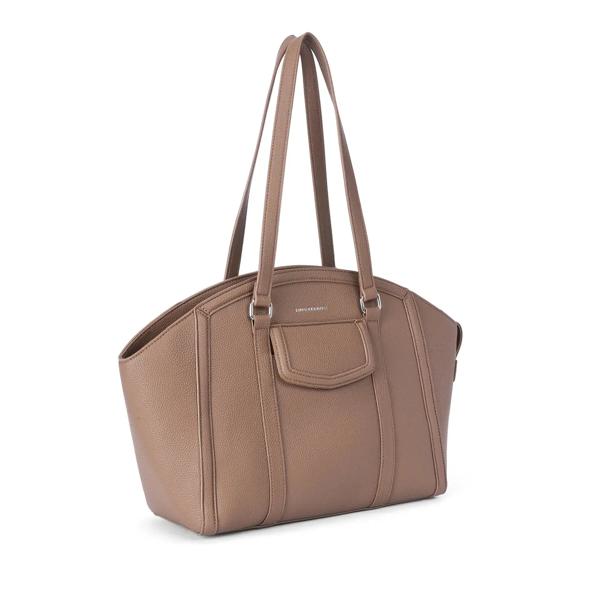 Ella Mocha Brown Tote Bag - Lino Perros