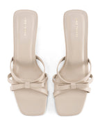 Hepburn Bow Off-White  Heels - Lino Perros