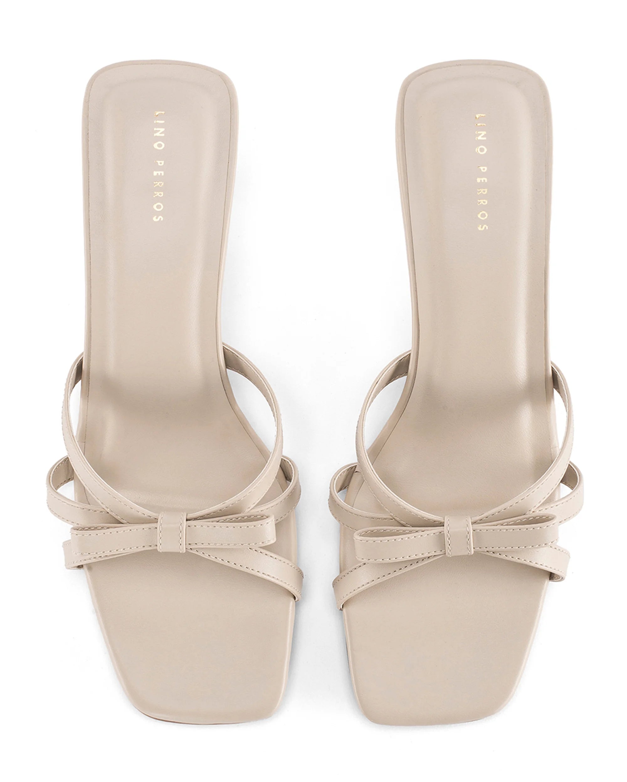 Hepburn Bow Off-White  Heels - Lino Perros