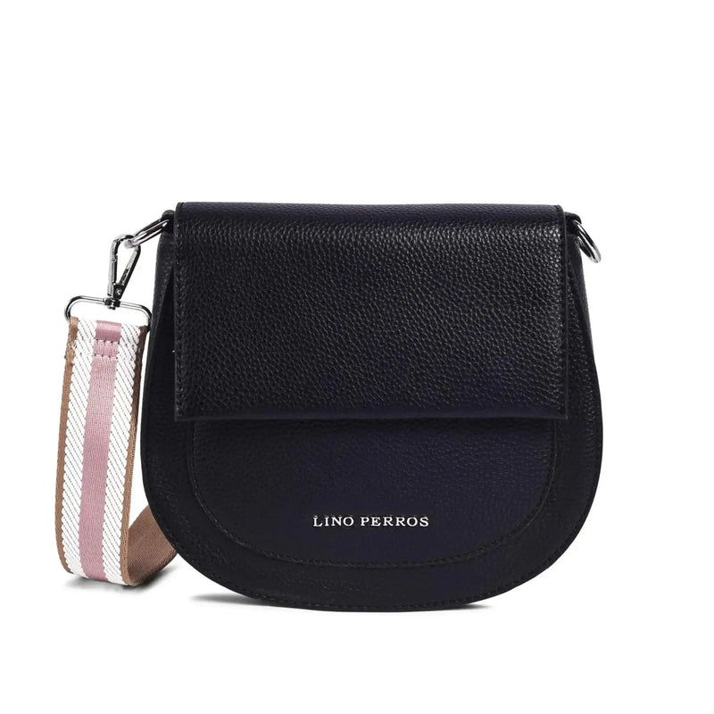 Avril Saddle Black Sling Bag
