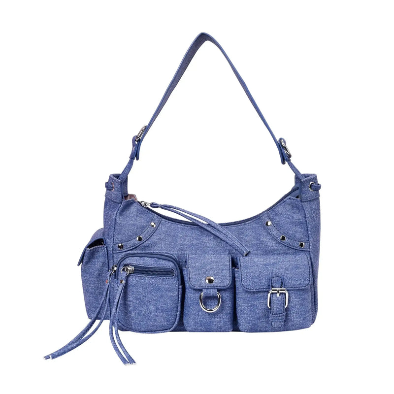 Harper Utility Olive Shoulder Bag