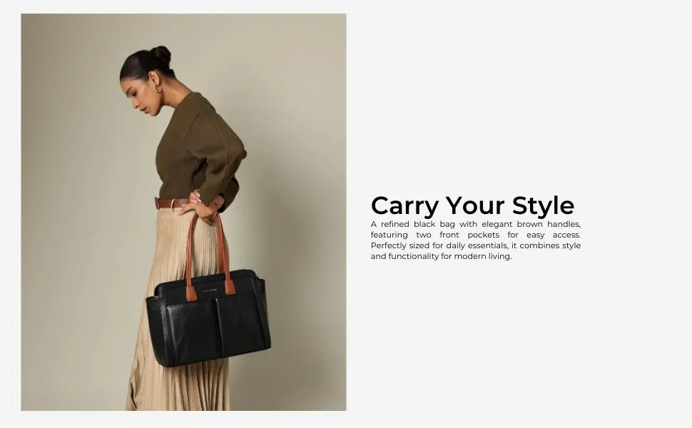 Voyage Commuter Black Tote bag