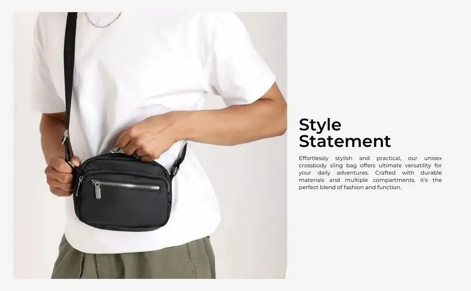 Harper Versatile Crossbody Black Bag