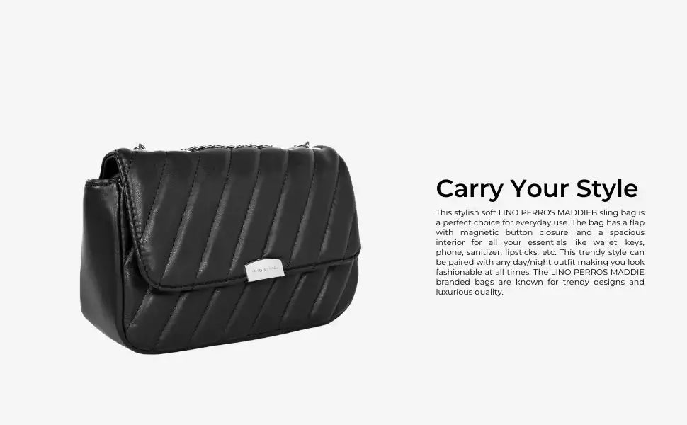 Maddie Candy Mini Black Shoulder Bag