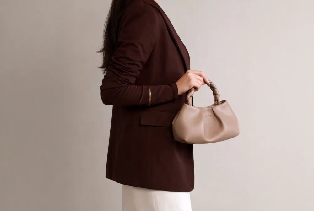 Benefits of Avril Meadow Taupe Sling bag