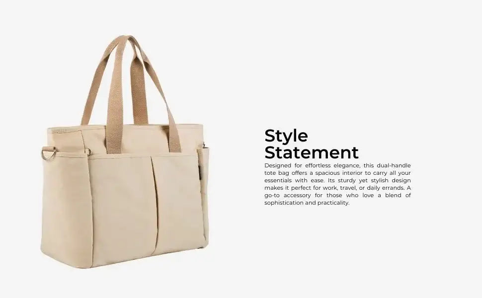 Harper Edgy Beige Tote Bag