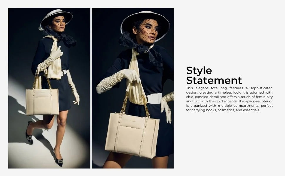 Monroe Classic White Tote Bag