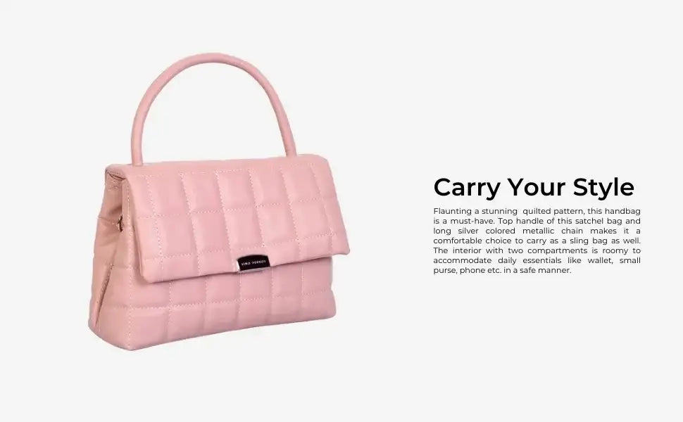Maddie Poise Pink Satchel Bag