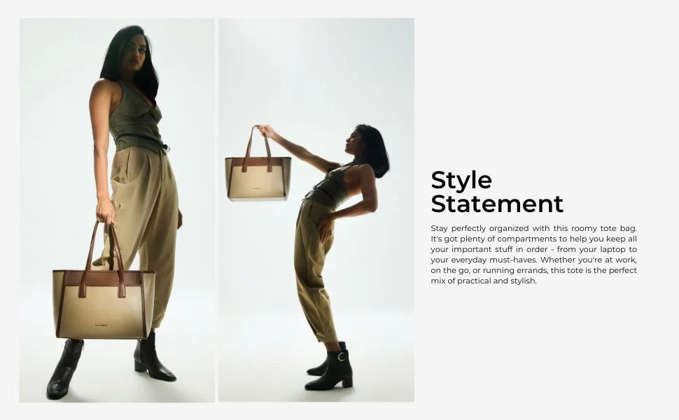 Monroe Dual Colour Offwhite Satchel Bag