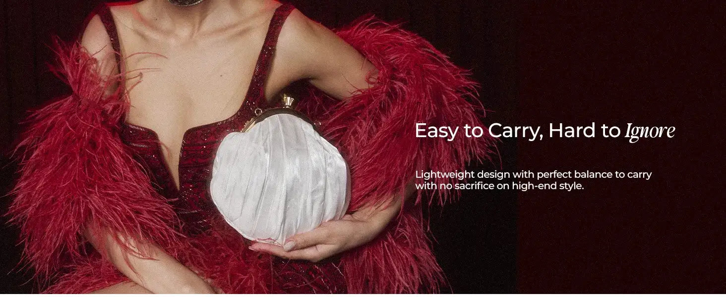 Texas Faye White Clutch