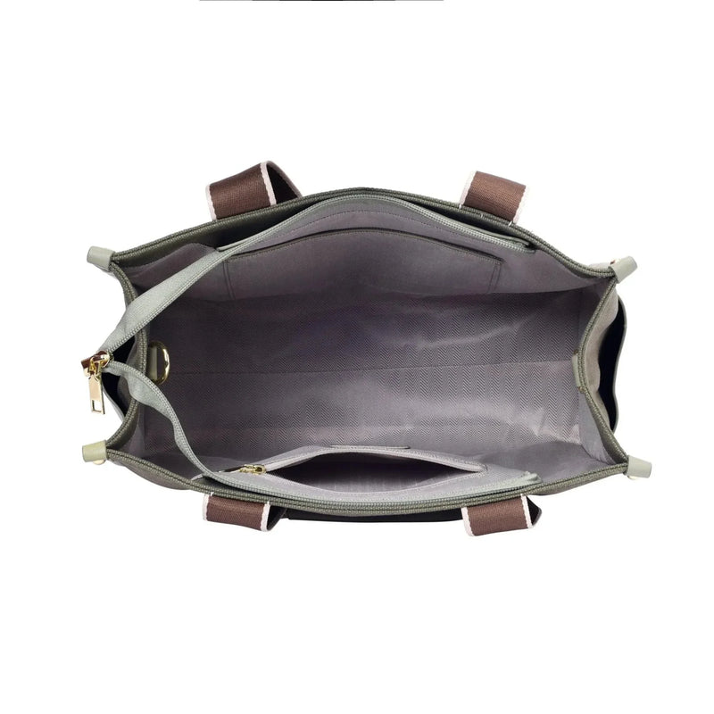 Harper City Green Tote Bag