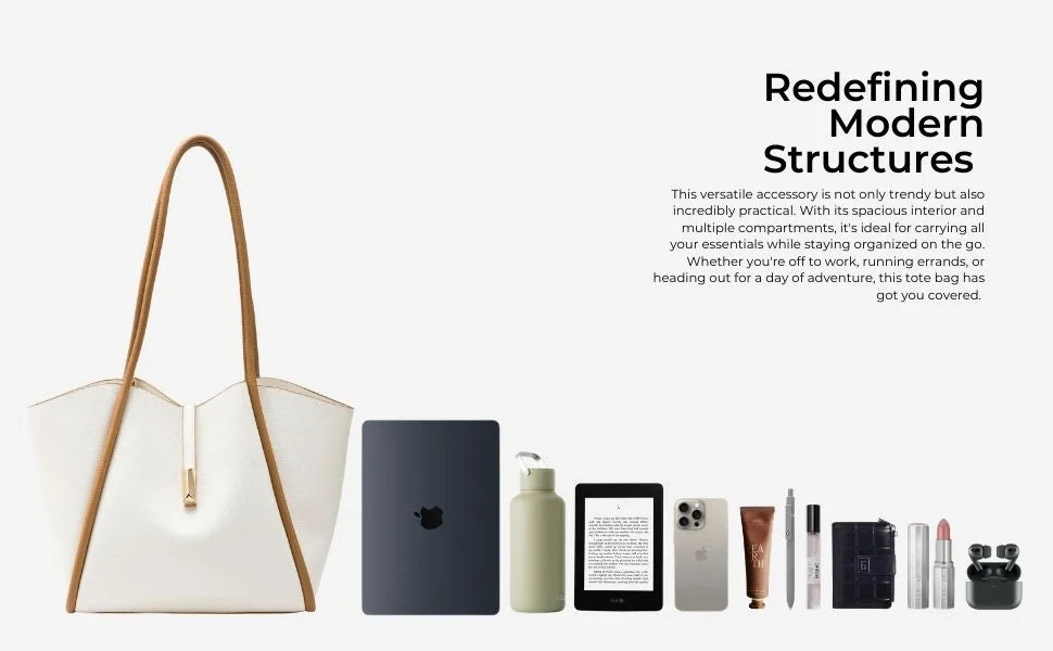 Avril Elegant Everyday Brown Tote bag