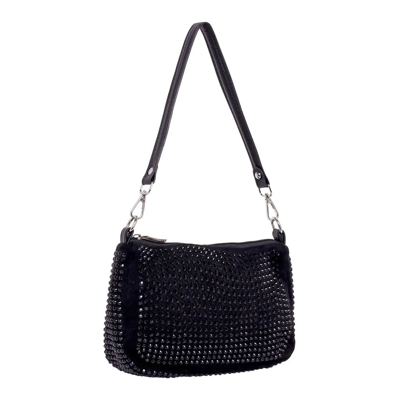 Texas Midnight Silver Shoulder Bag