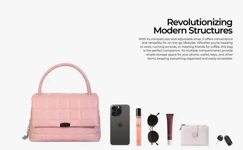 Maddie Poise Pink Satchel Bag