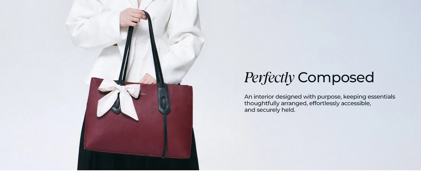 Avril Classic Brown Tote Bag