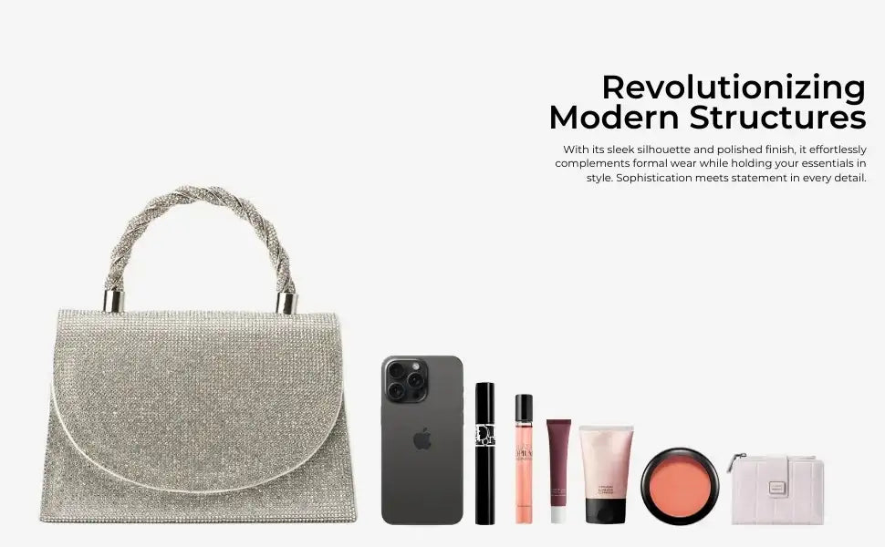 Texas Champagne Midnight Clutch