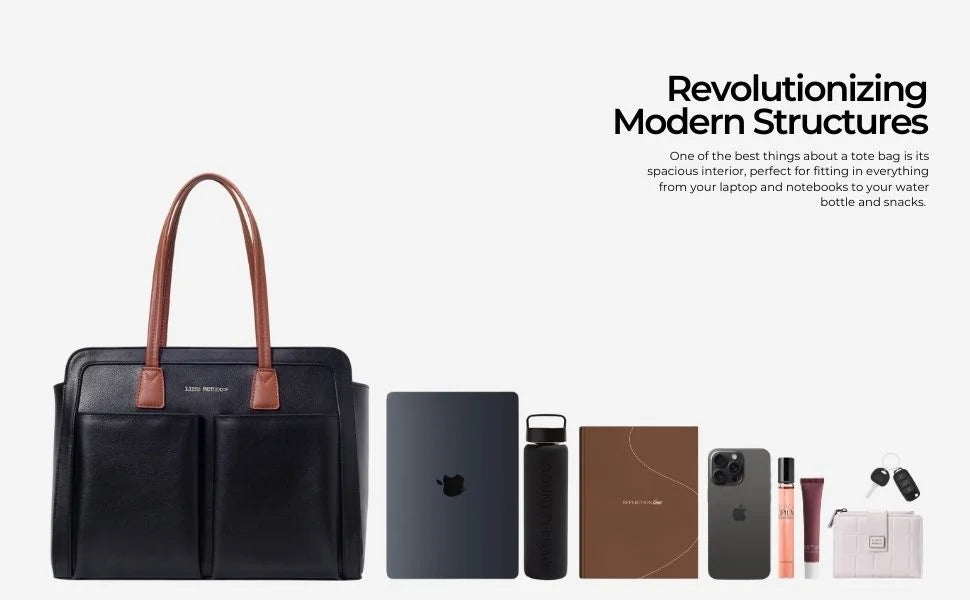 Voyage Commuter Black Tote bag