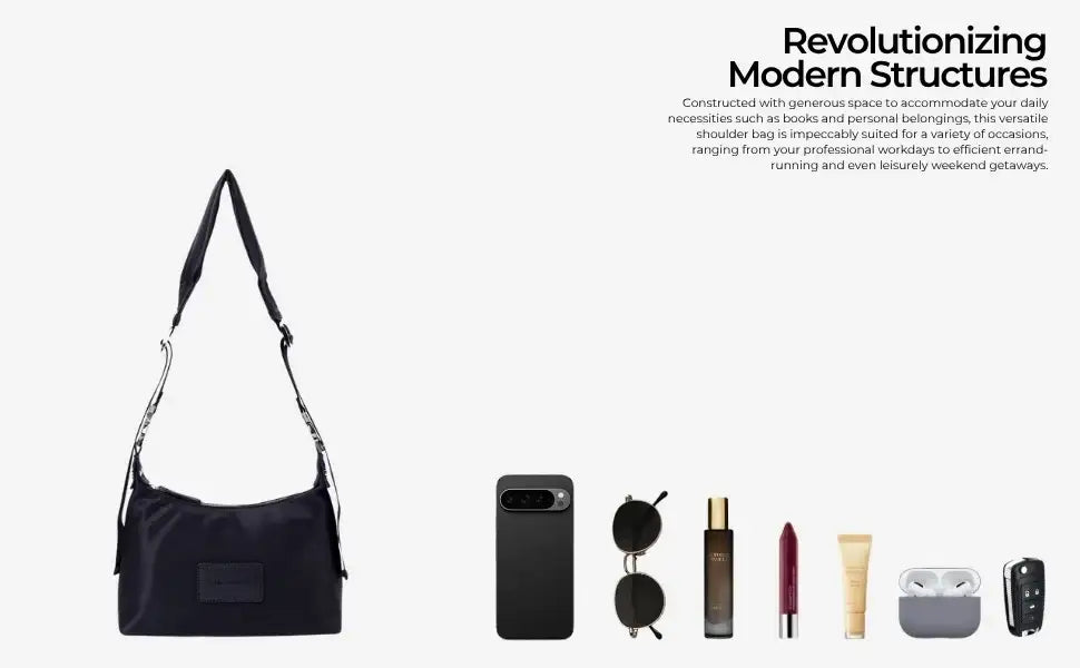Harper Chic Black Shoulder Bag
