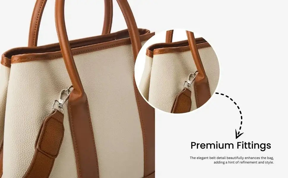 Monroe Bucket Beige Satchel