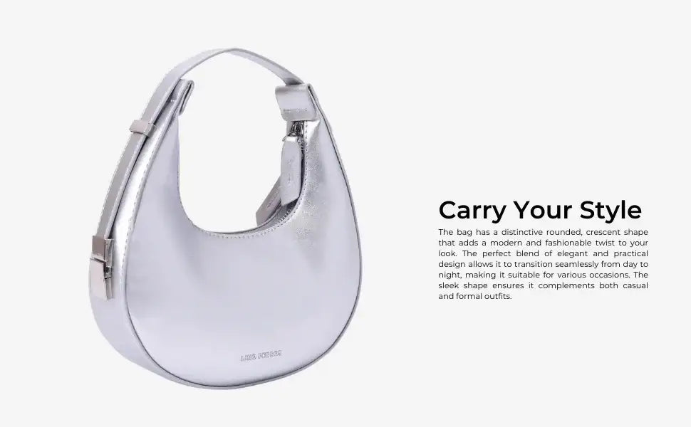 Avril Lunar White Shoulder Bag