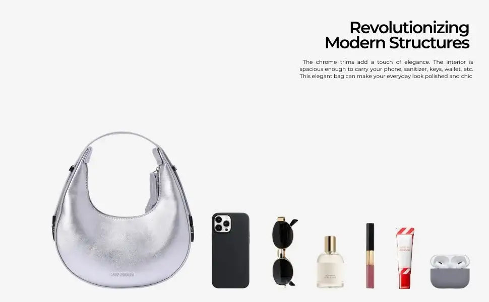 Avril Lunar White Shoulder Bag