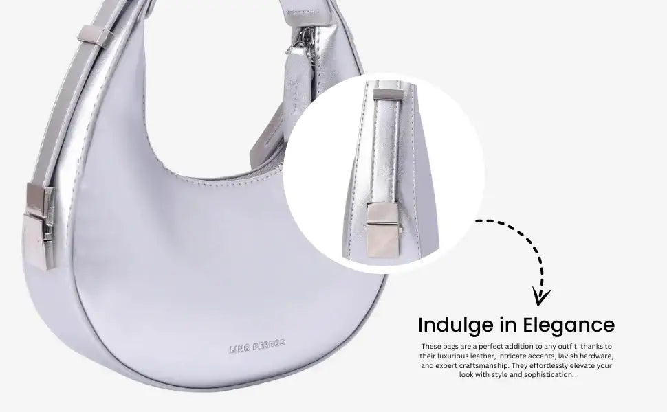 Avril Lunar White Shoulder Bag