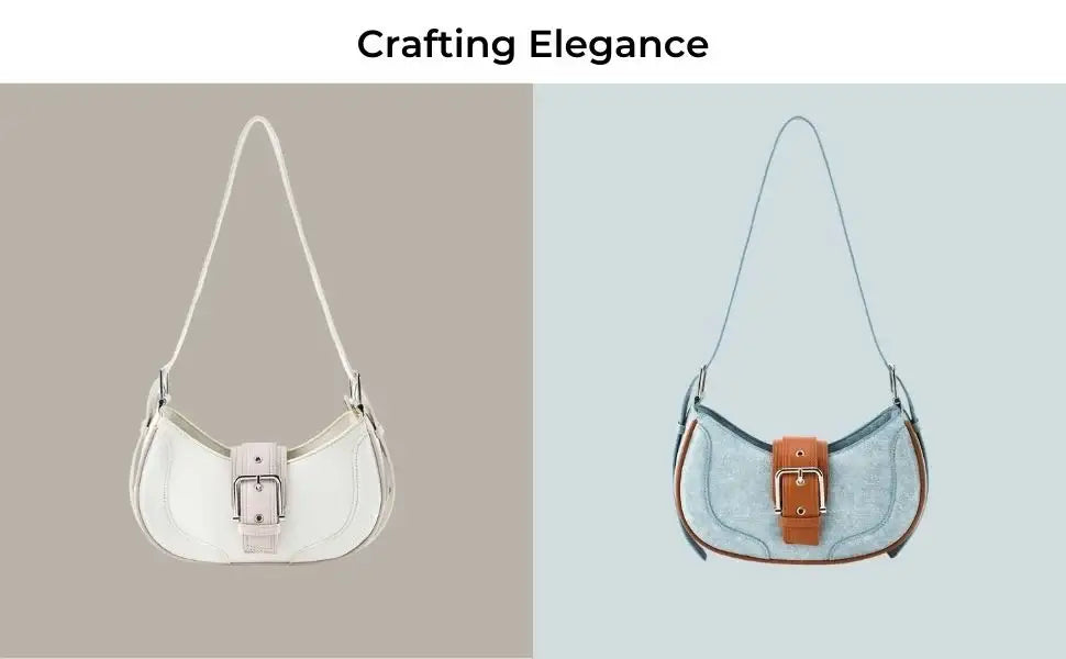 Monroe Chic White Shoulder Bag