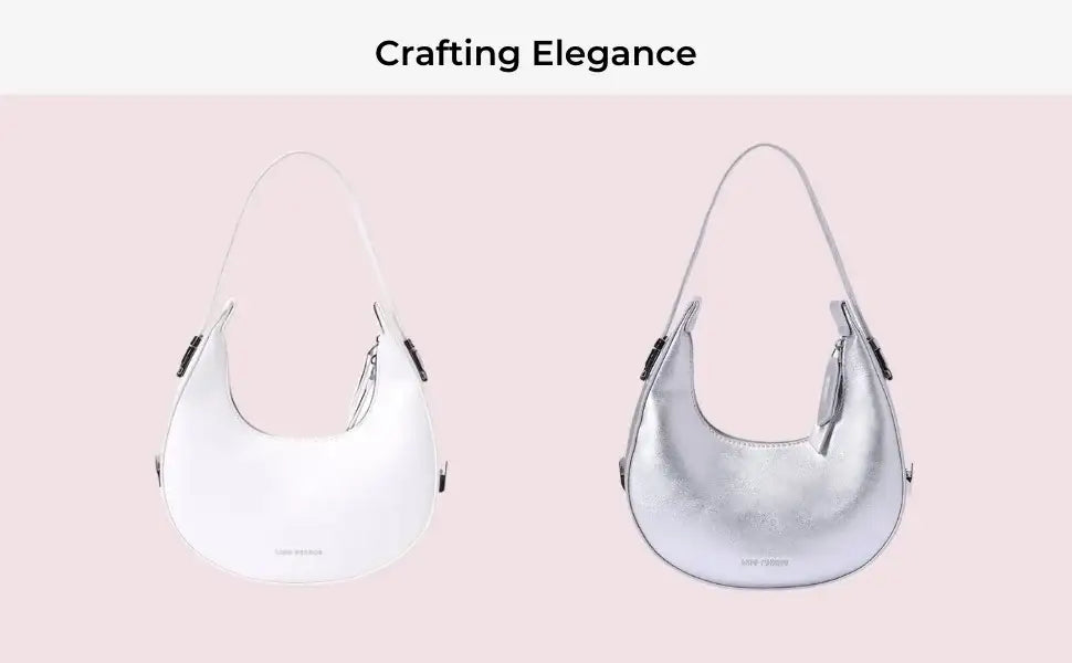 Avril Lunar White Shoulder Bag