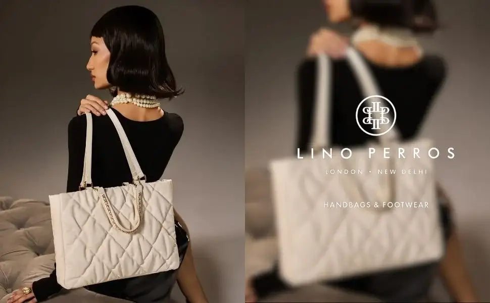 Maddie Quilted  Black Tote Bag