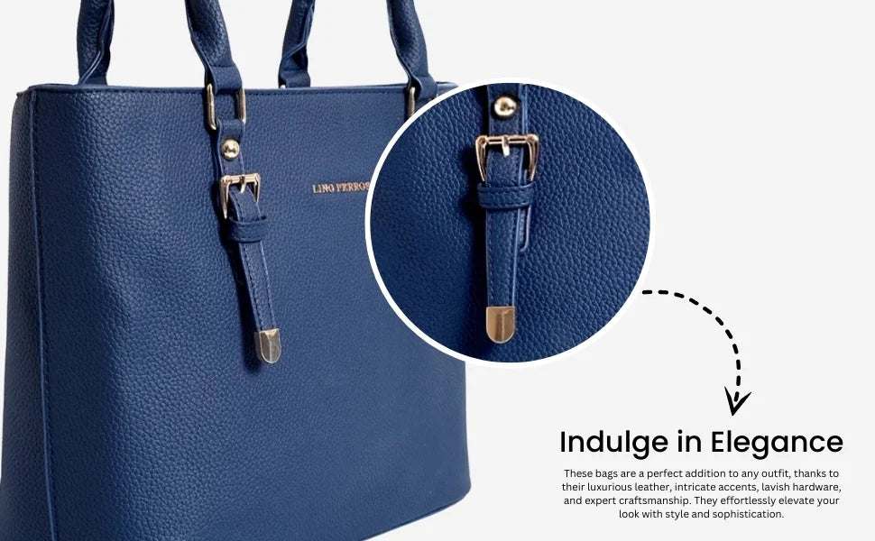 Avril Functional Blue Tote Bag