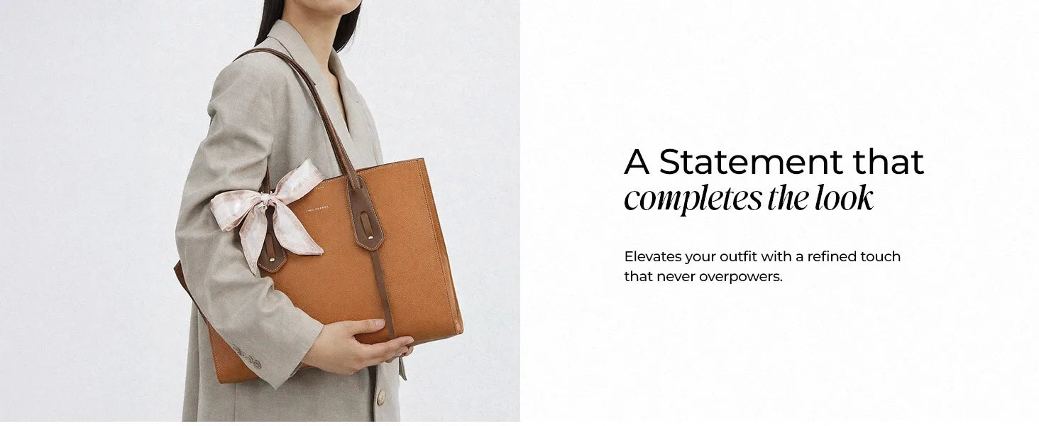 Avril Classic Brown Tote Bag