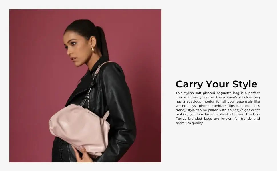 Maddie Graceful Peach Shoulder Bag