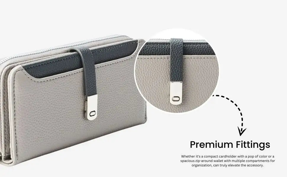 Avril Dual Tone Functional Brown Wallet