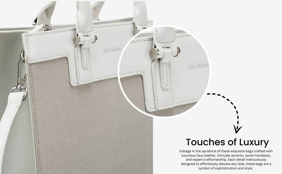 Monroe Luxe Tan Satchel Bag