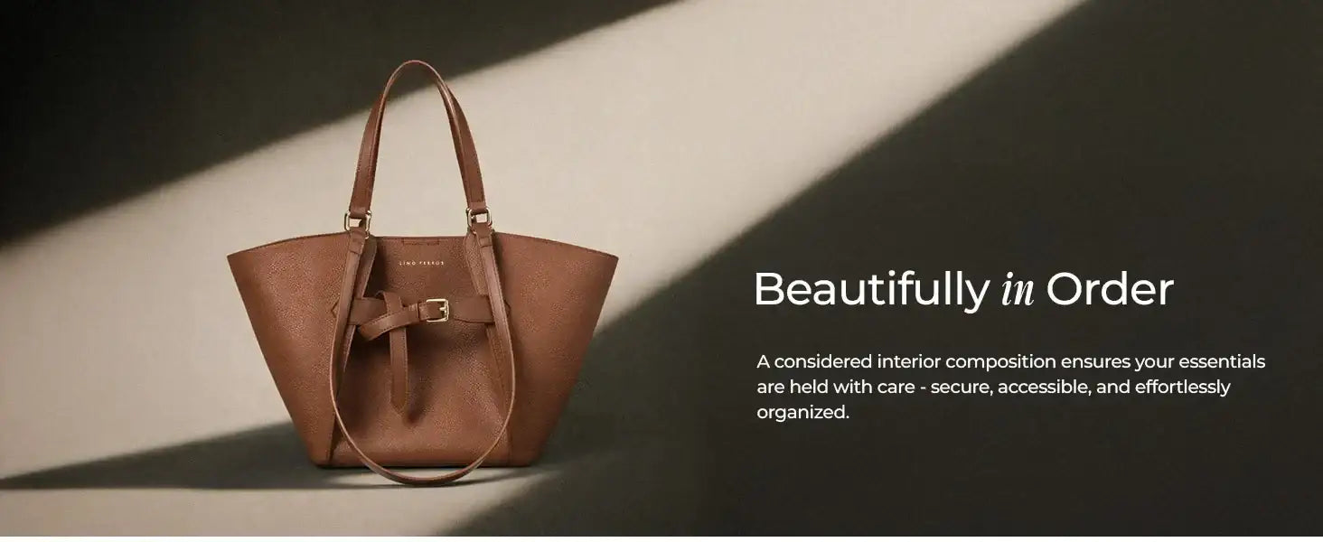 Ella Poise Brown Tote Bag