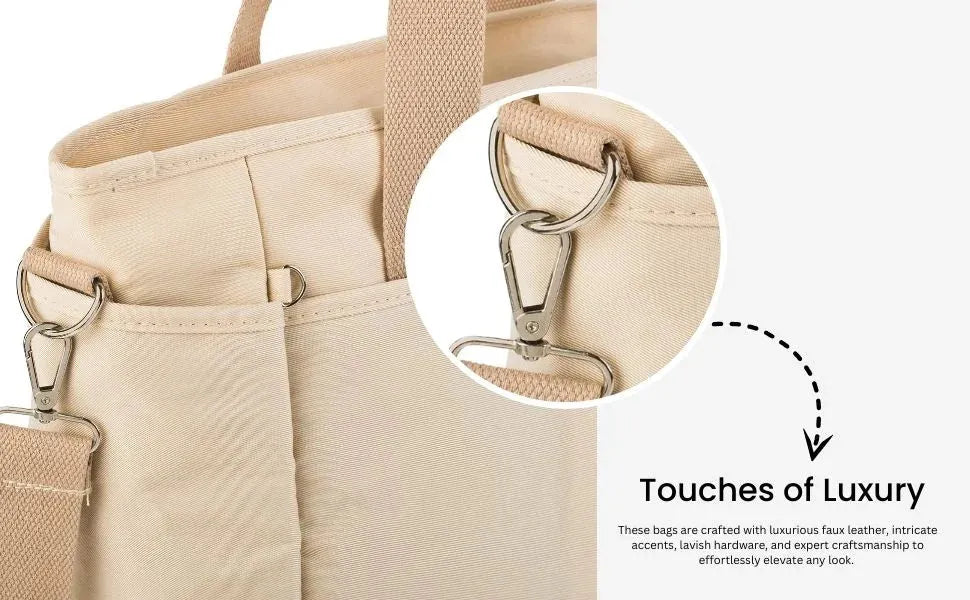 Harper Edgy Beige Tote Bag