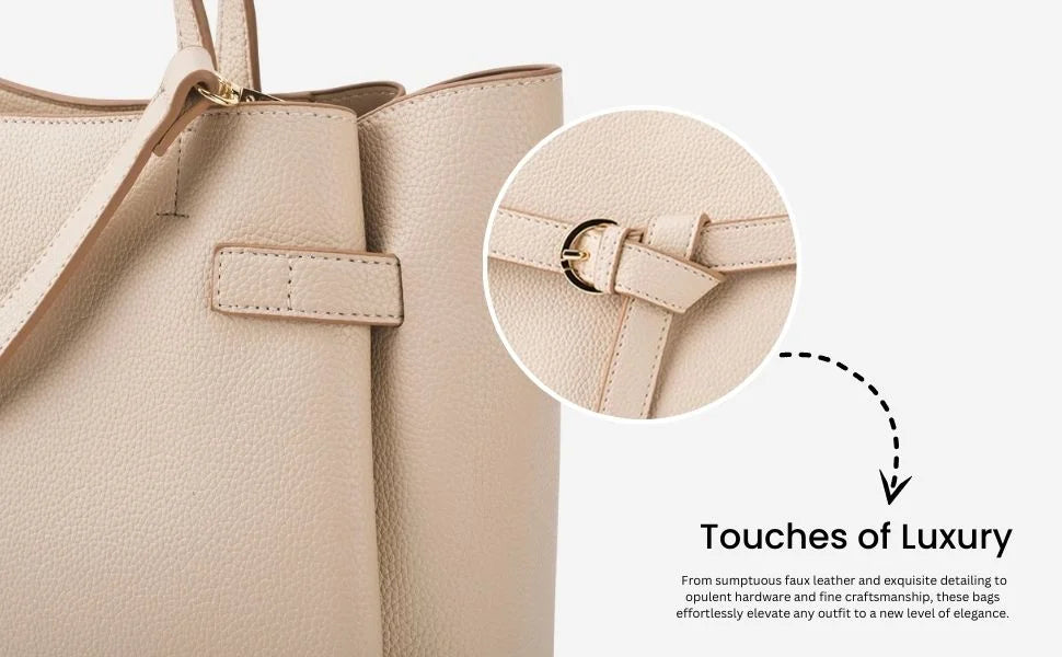 Avril Timeless Off White Tote Bag