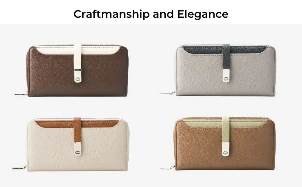 Avril Dual Tone Functional Brown Wallet